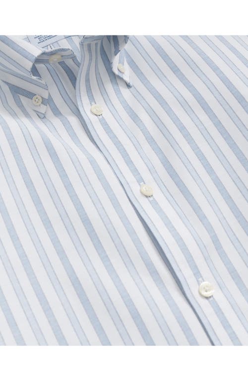 Brooks Brothers Regular Fit Stripe Stretch Cotton Button-down Oxford Shirt