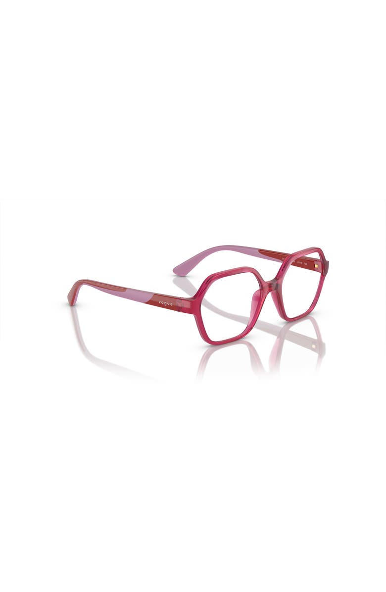 Vogue Eyewear 45mm Irregular optical glasses, Alternate, color, Pink