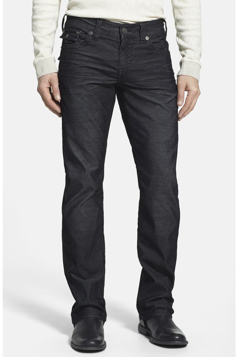 Brand Jeans 'Ricky' Relaxed Straight Leg Corduroy Pants, Main, color, BLACK
