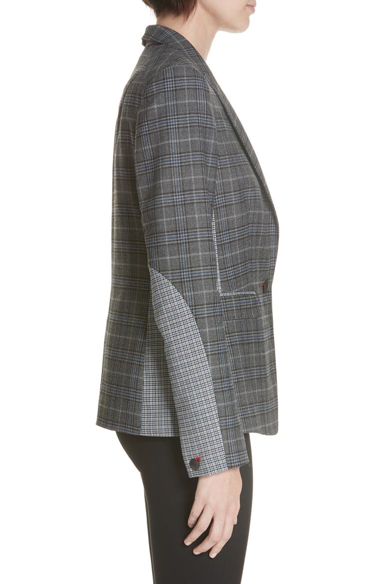 Lexington Plaid Blazer, Alternate, color, DKGRY/ BLUCHK