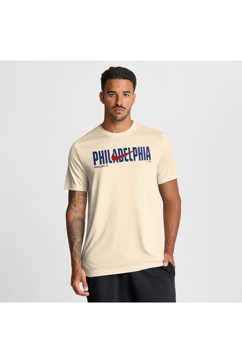 Men's Nike Cream Philadelphia Phillies Swoosh Legend Dri-FIT T-Shirt, Main, color, Cream