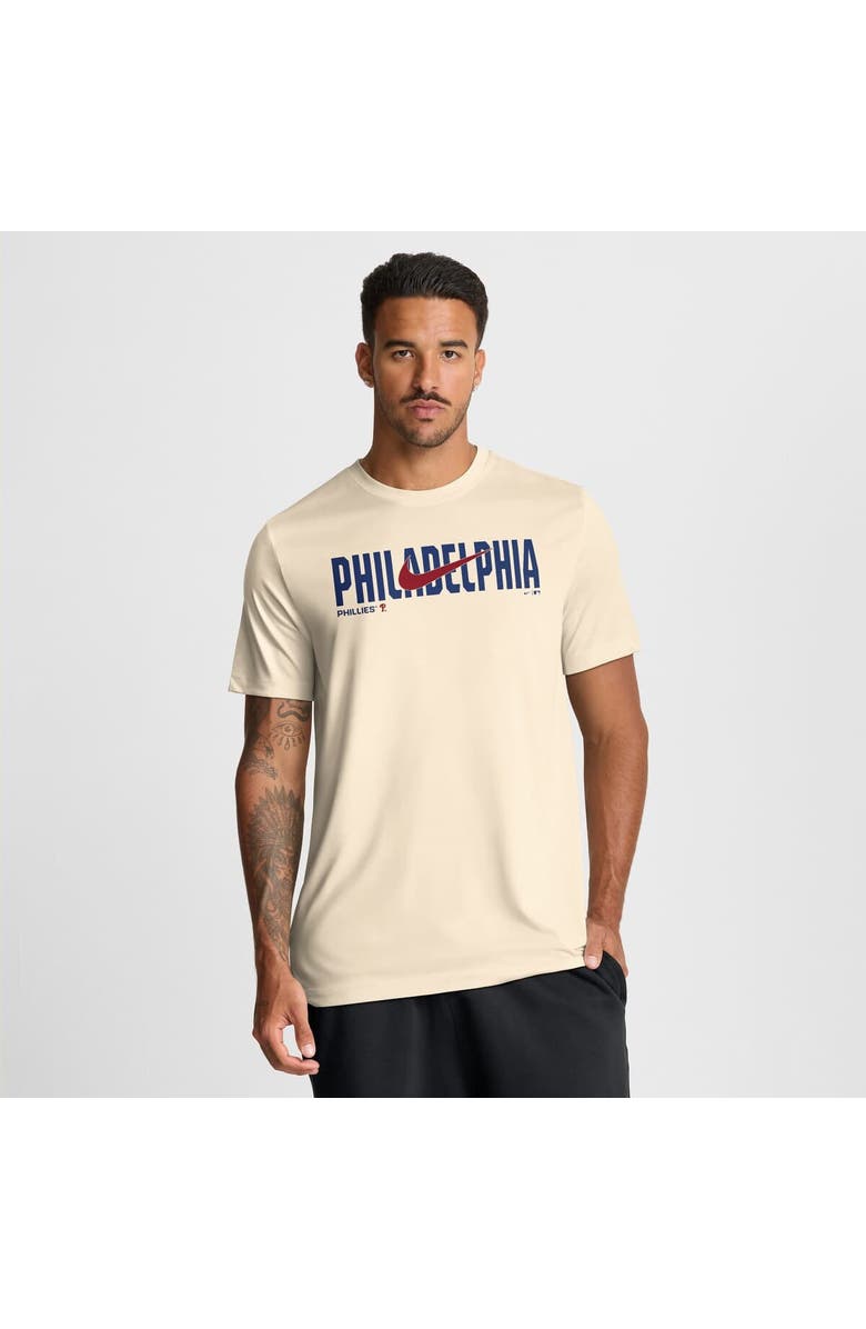 Nike Men's Nike Cream Philadelphia Phillies Swoosh Legend Dri-FIT T-Shirt, Main, color, Cream