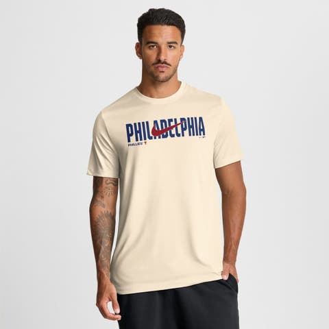 Men's Nike Cream Philadelphia Phillies Swoosh Legend Dri-FIT T-Shirt