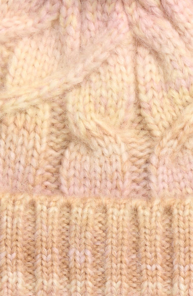 Free People Rainbow Beanie & Pop Top Mittens Set, Alternate, color, Ivory