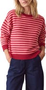 Marine Layer Suki Striped Crewneck Sweater
