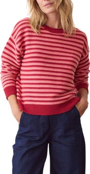 Marine Layer Suki Striped Crewneck Sweater