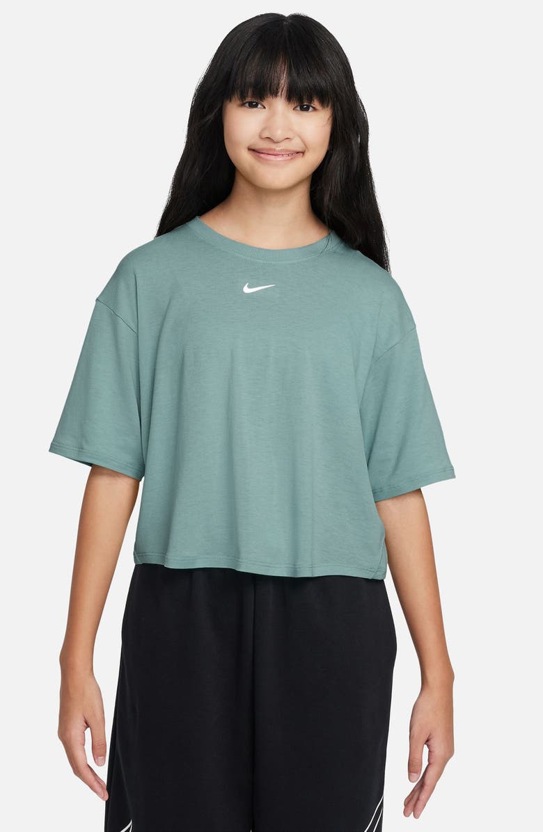 Nike Kids' Sportswear Dri-FIT One T-Shirt, Main, color, Cannon/ White