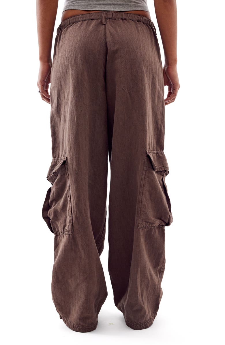 BDG Urban Outfitters Luca Cotton & Linen Cargo Pants, Alternate, color, 