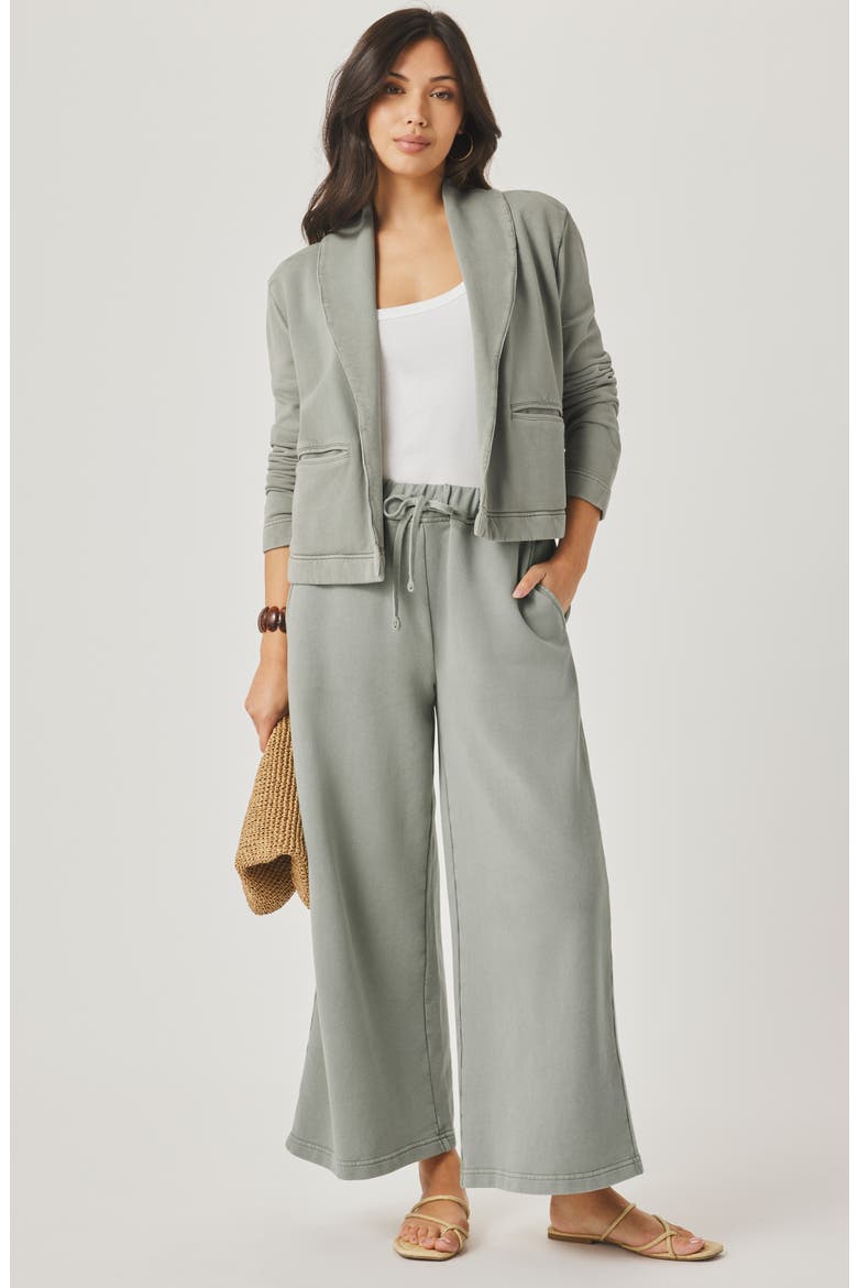 Greta Terry Blazer, Alternate, color, EUCALYPTUS GREEN
