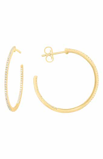 Diamond Hoop Earrings