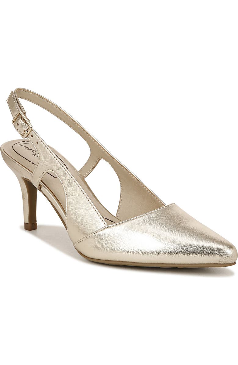 LifeStride Social Slingback Pointed Toe Pump, Main, color,