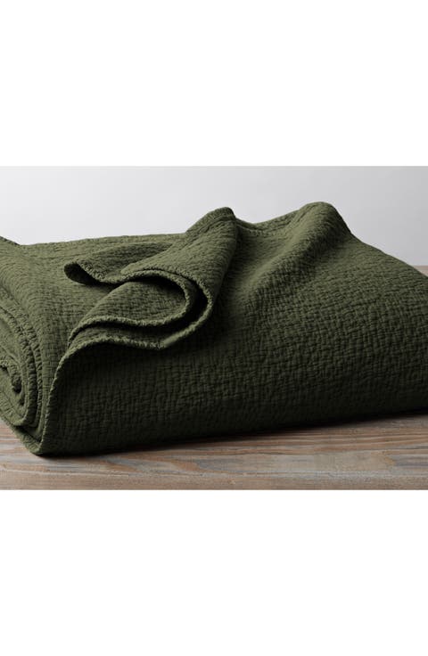 Cascade Matelassé Organic Cotton Blanket
