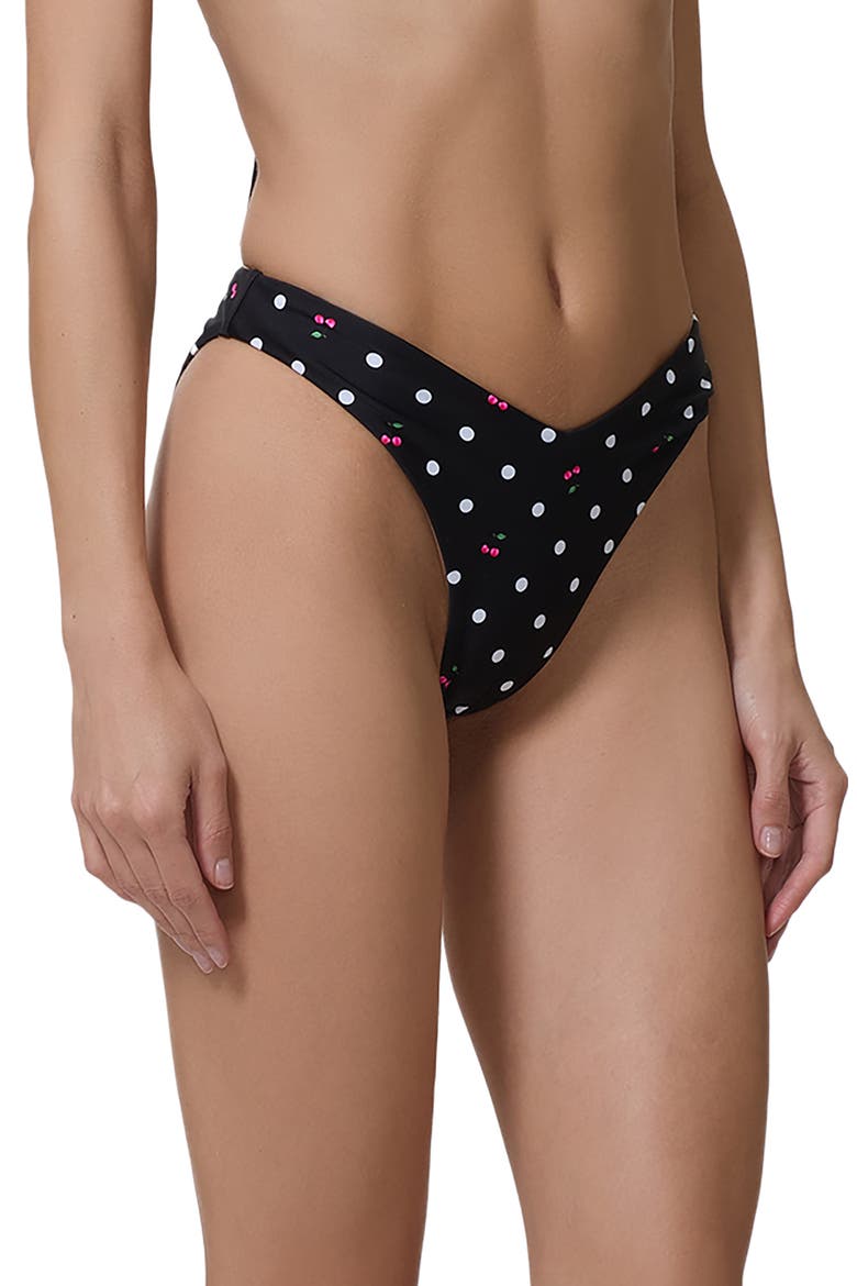 Rio V-Cut Bikini Bottoms, Alternate, color, CHERRY DOTS