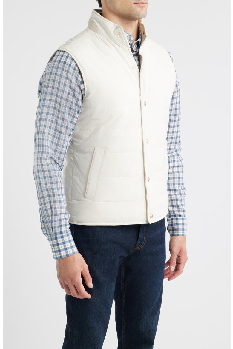 Sandhills Quilted Snap-Up Vest, Alternate, color, STONE