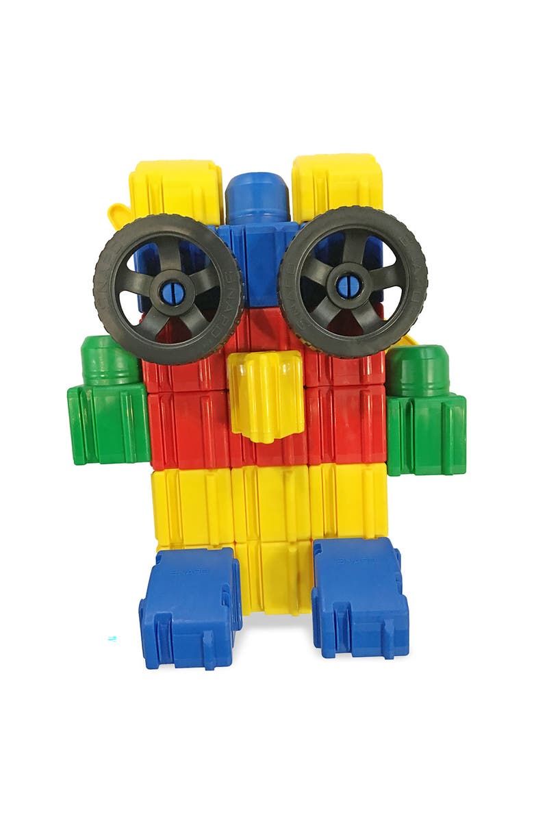 Snapo Jr. Beginner Builder's 60 Piece Kit Building Blocks, Alternate, color, Multicolored