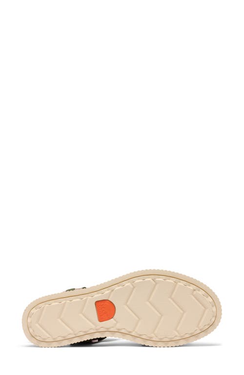 Sorel Ona Ave Ankle Strap Sandal In Utility Green/bleached