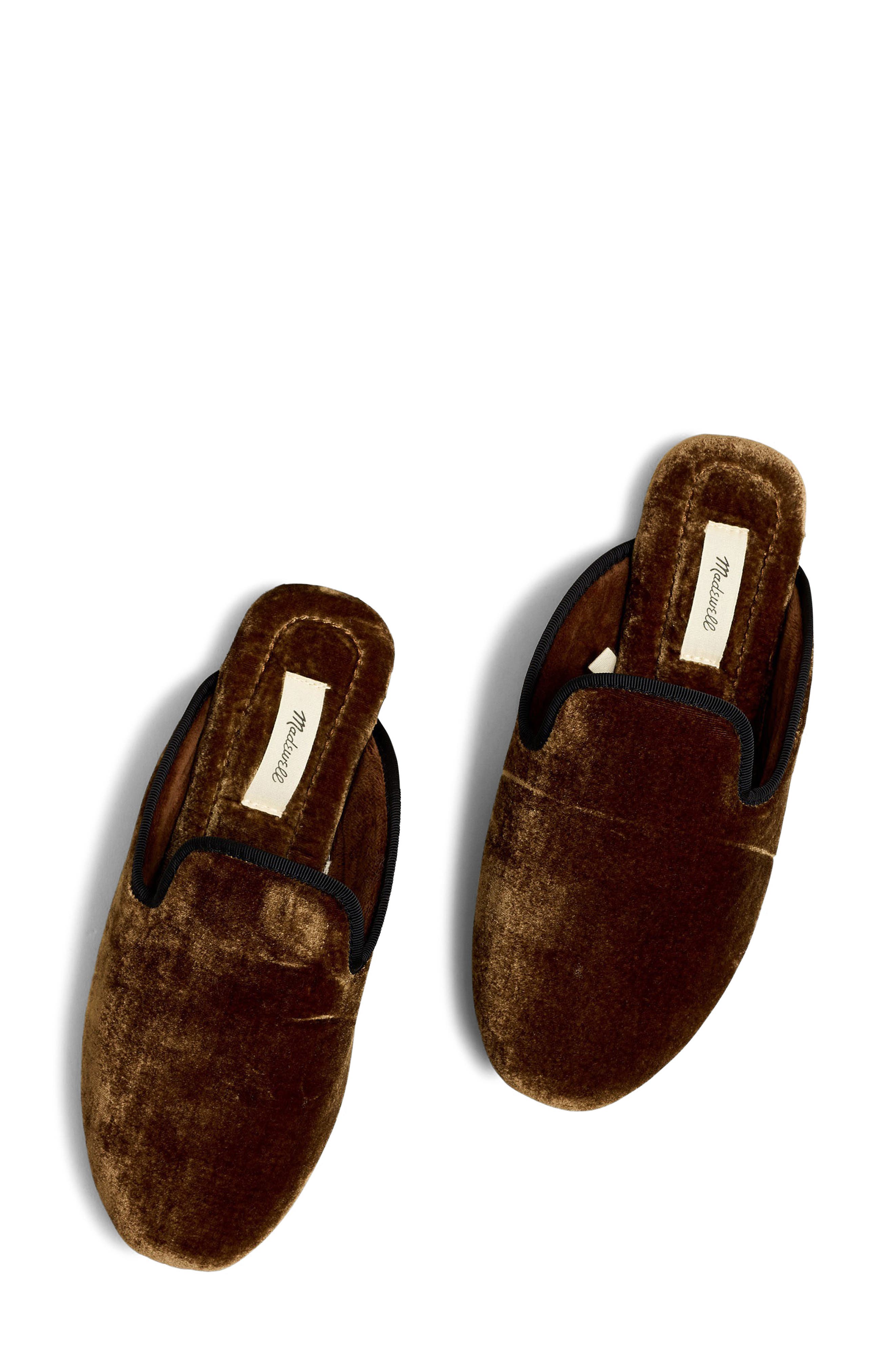 Madewell The Ezra Velvet Slipper, Alternate, color, 