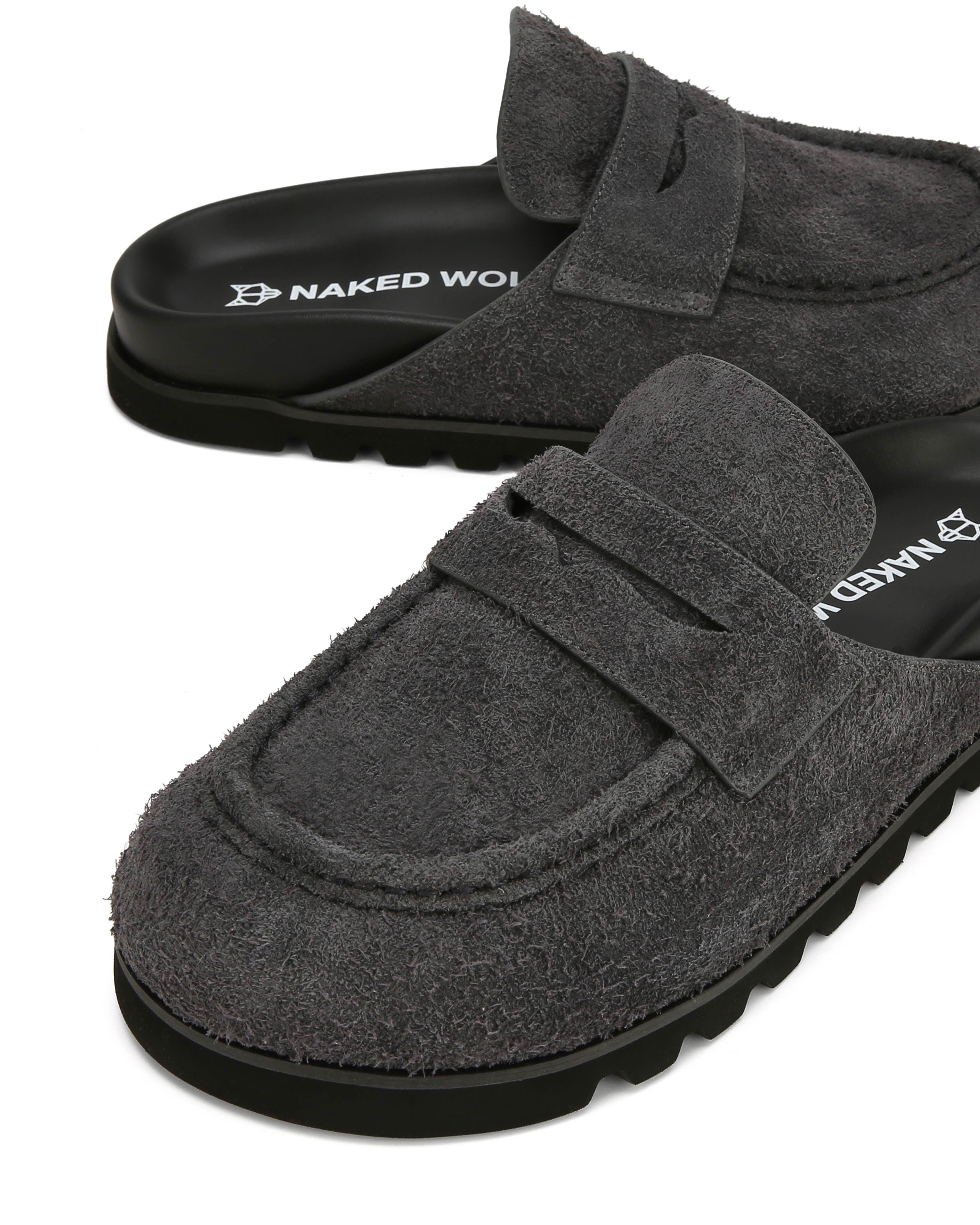 Naked Wolfe Cord Suede Slipper, Alternate, color, Dark Grey