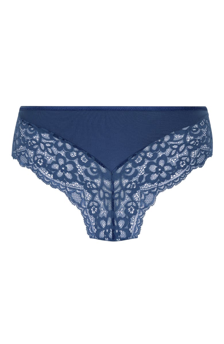 Hunkemöller Marine Brazilian Knickers, Alternate, color, Blue Indigo