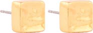 Susan Caplan 1980s Vintage Square Stud Earrings
