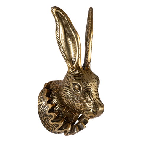 Rabbit Head with Ruff Collar Wall Décor
