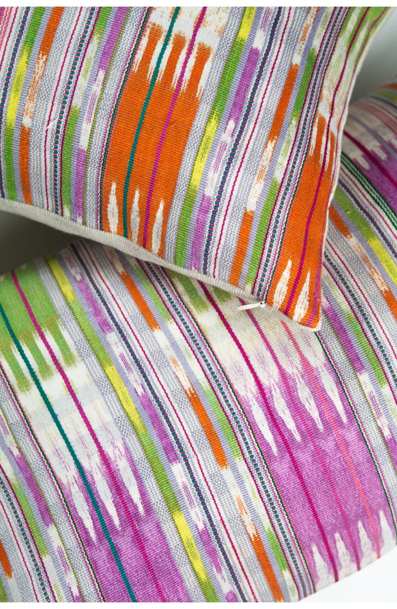 Archive New York Vintage Handwoven Tie Dye Ikat Multi Pillow, Alternate, color, Multi