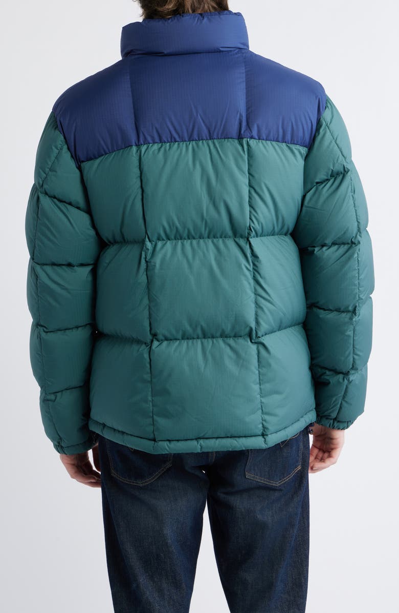 Polo Ralph Lauren The Gorham Down Jacket with Removable Hood, Alternate, color, Newport Navy/ Charter Green