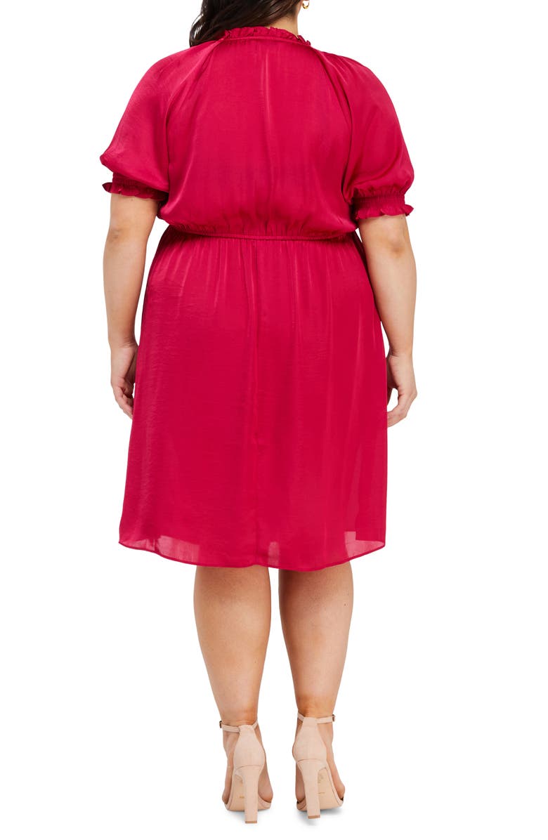 Estelle Juliette Satin Dress, Alternate, color, 