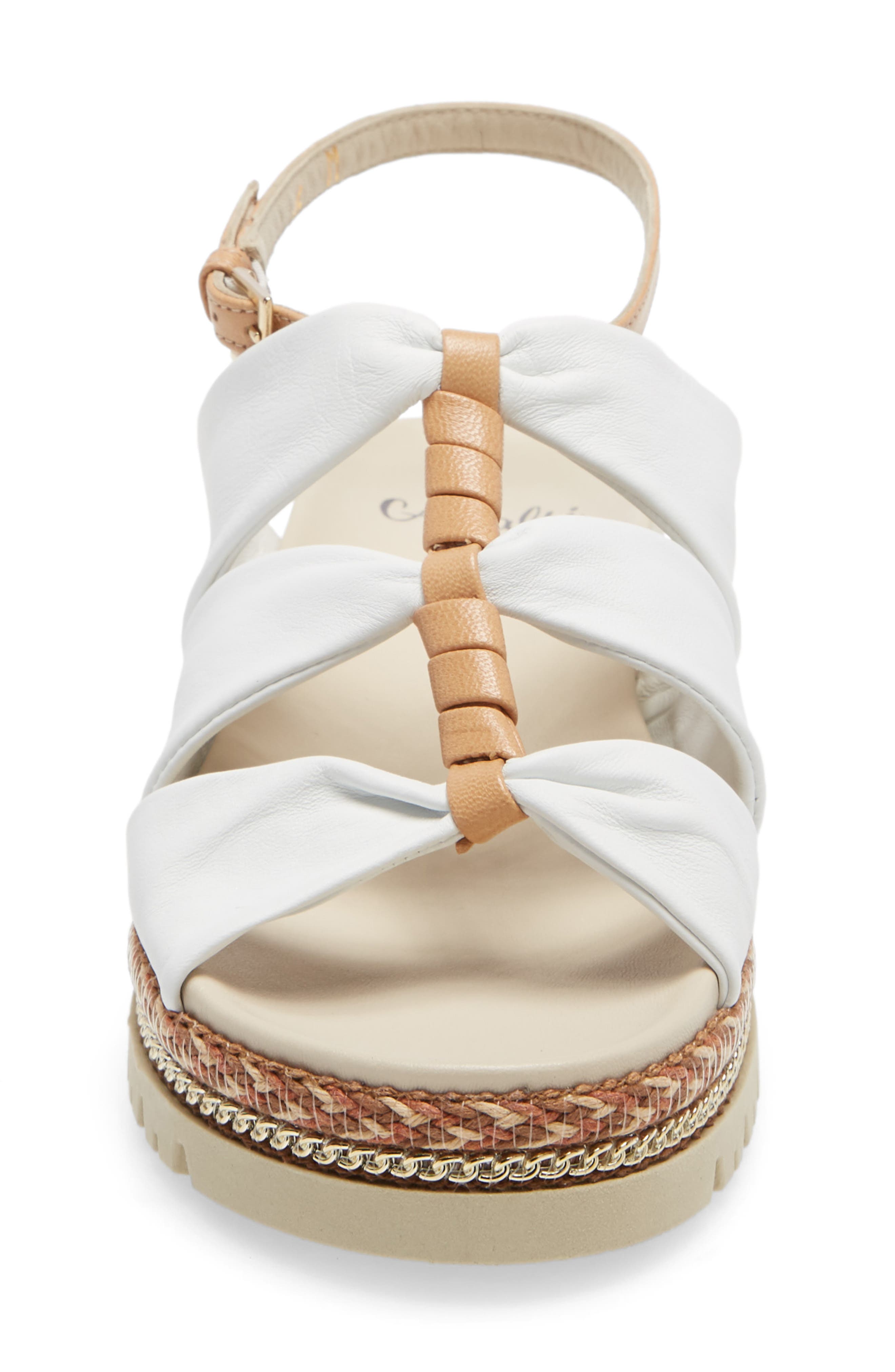 Amalfi by Rangoni Brent Sandal, Alternate, color, White Parmasoft