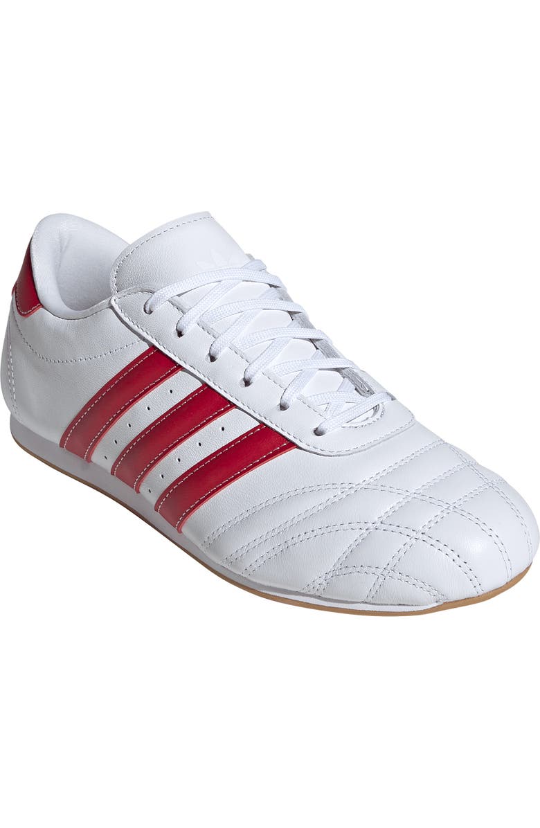 adidas Taekwondo Sneaker, Main, color, White/ Team Victory Red/ Gum