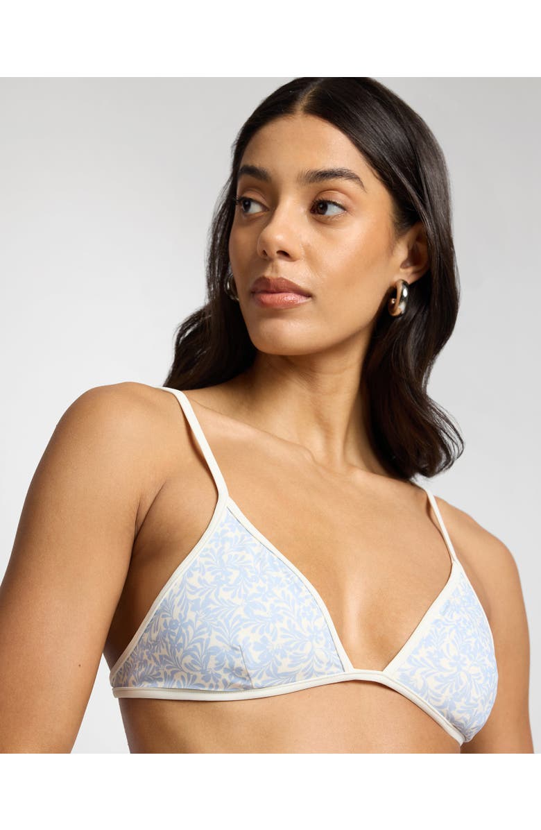 Onia Aimee Adjustable Bikini Top, Main, color, Sky/Egret