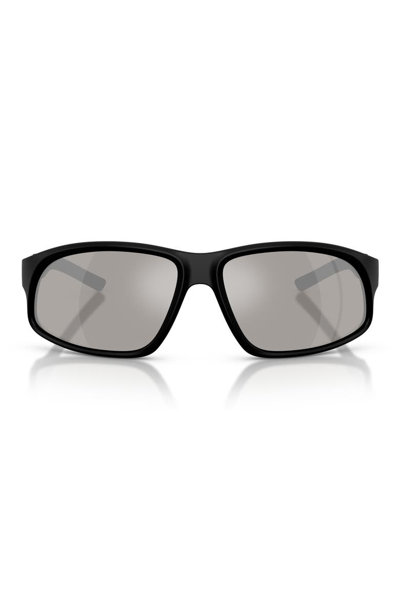 64mm Oversize Irregular Sunglasses, Main, color, MATTE BLACK