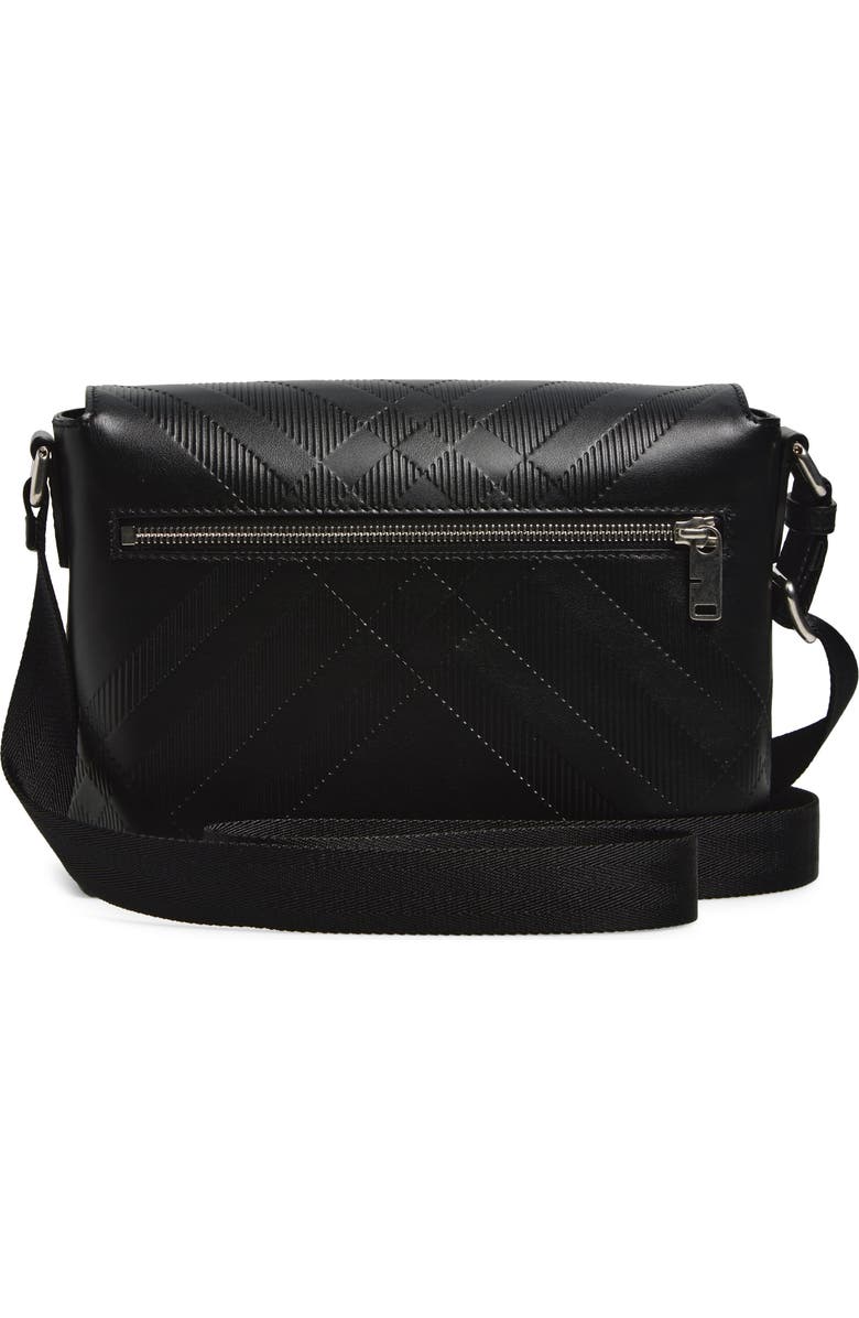 Burberry Small Buckle Messenger Bag, Alternate, color, Black