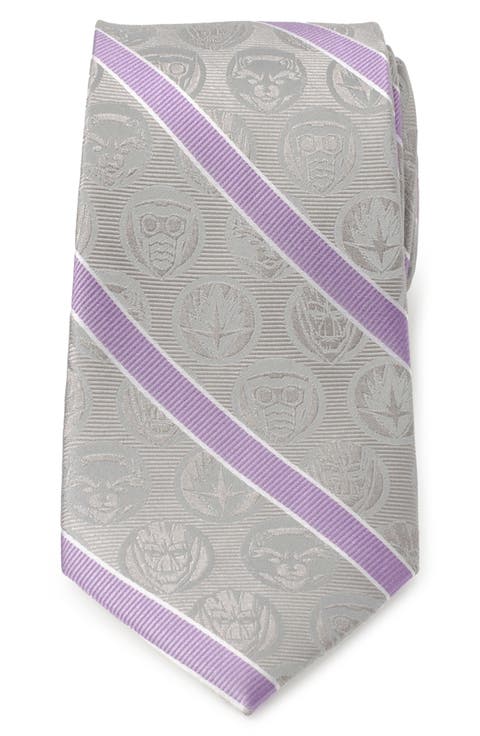Guardians of the Galaxy Stripe Jacquard Silk Tie