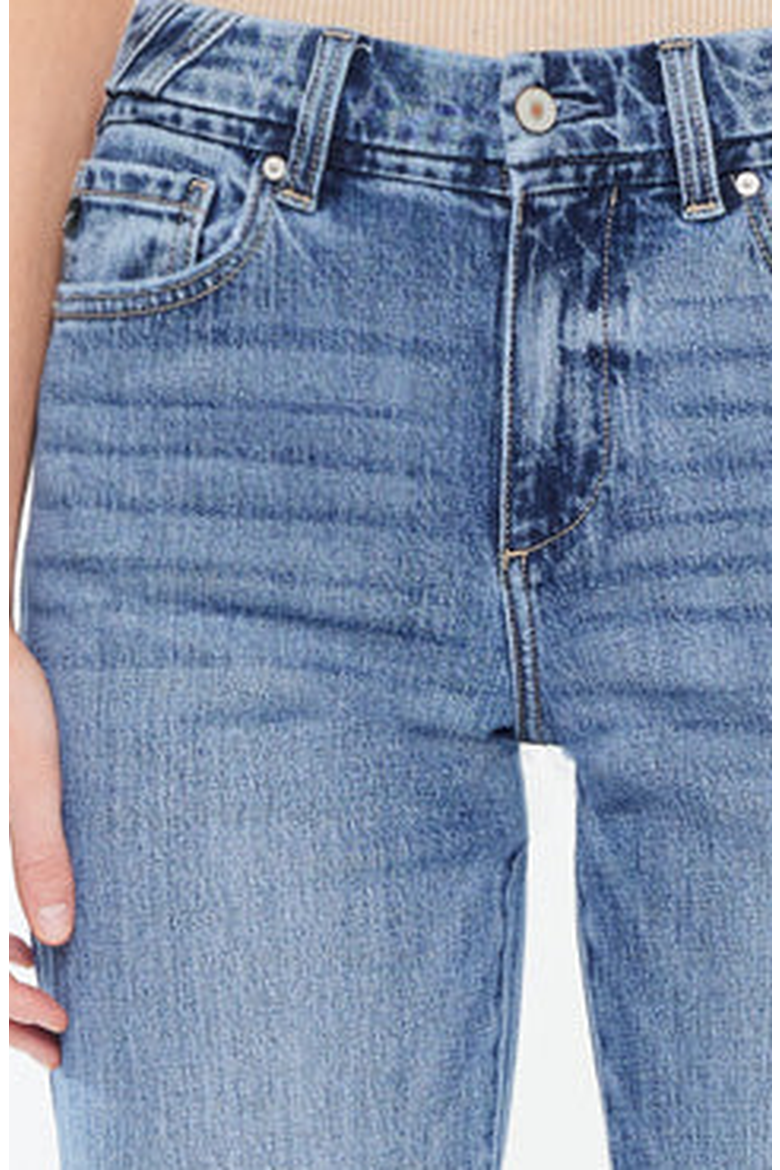 Melody High Rise True Straight Jeans, Alternate, color, Medium Wash