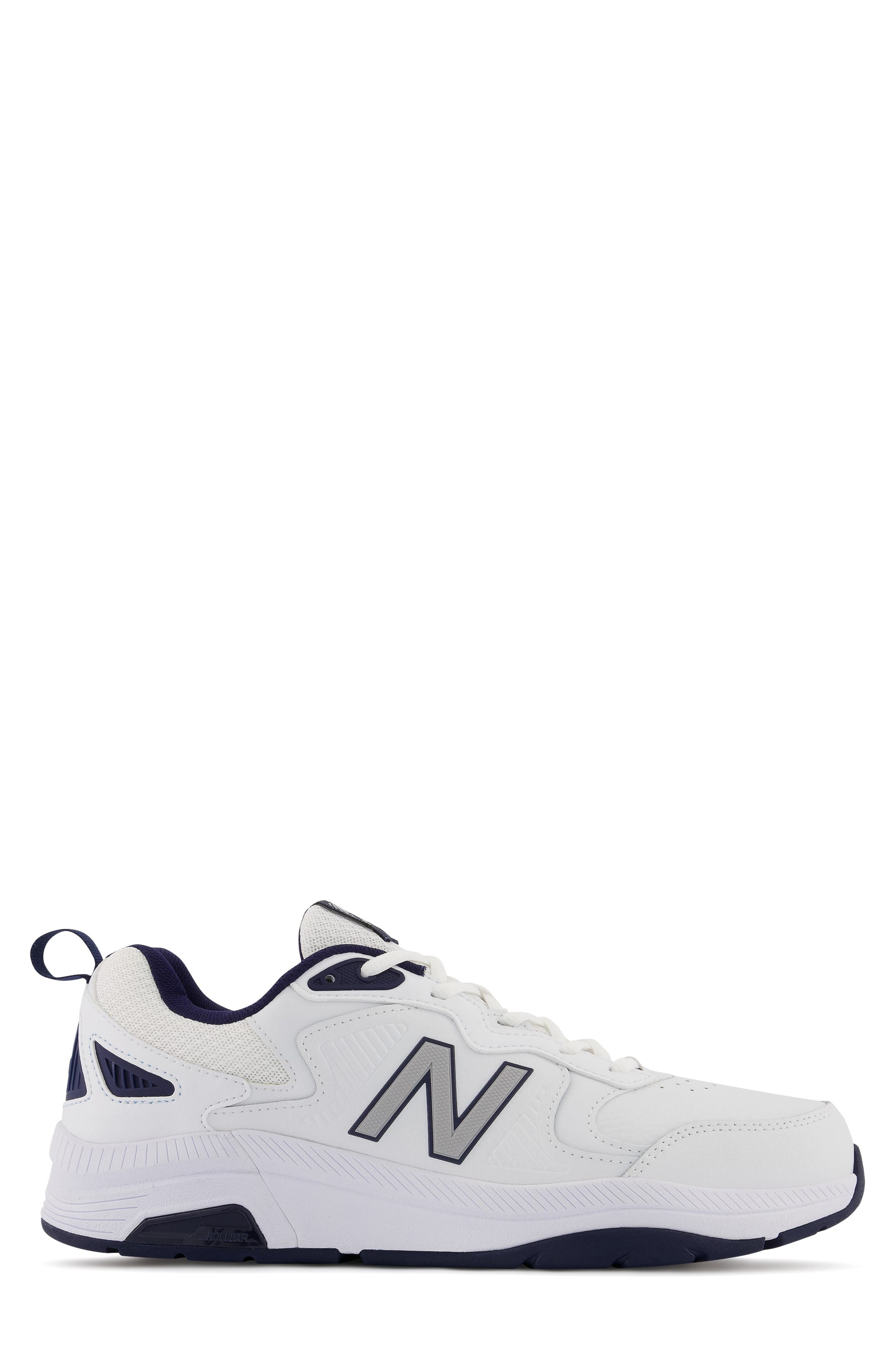 New Balance MX 857 v3 Training Shoe, Alternate, color, White/ Navy