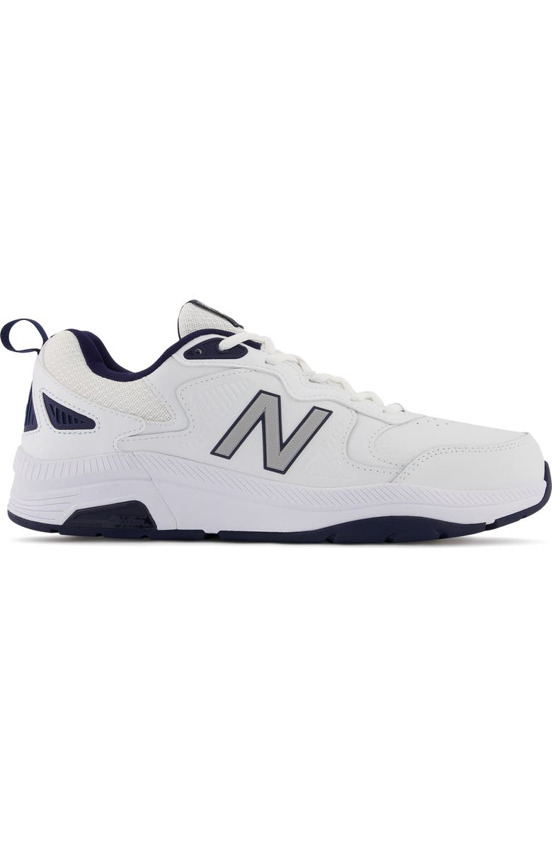 New Balance MX 857 v3 Training Shoe, Alternate, color, White/ Navy