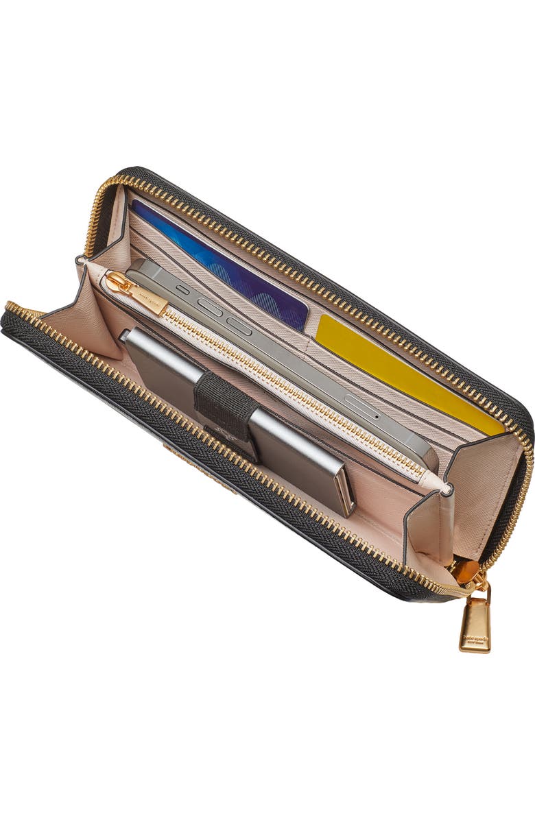 Kate Spade New York morgan colorblock saffiano leather wallet, Alternate, color, Pale Dogwood Multi