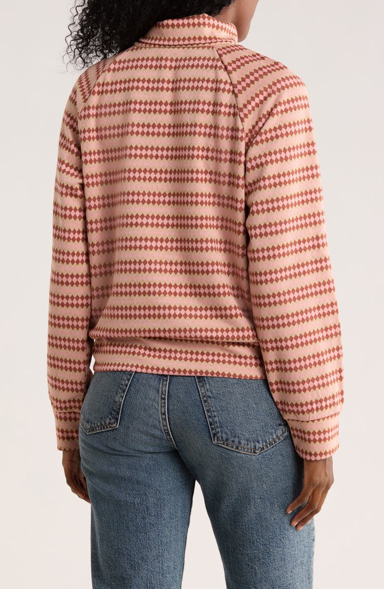 AREA STARS Bebe Long Sleeve Turtleneck Top, Alternate, color, Diamond