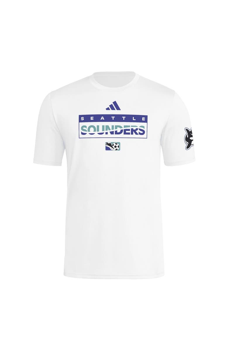 adidas Men's adidas White Seattle Sounders FC 2025 Archive Collection Jersey Hook T-Shirt, Alternate, color, White