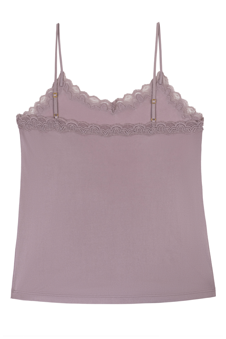 Soft Silk Lace Trim Camisole, Alternate, color, Nirvana