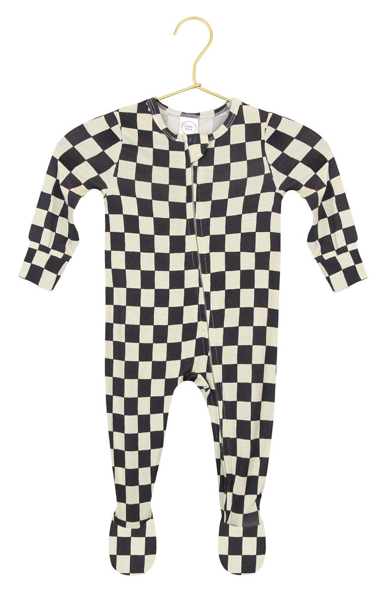Lou Lou and Company Print Zip Footie, Main, color, Gibson
