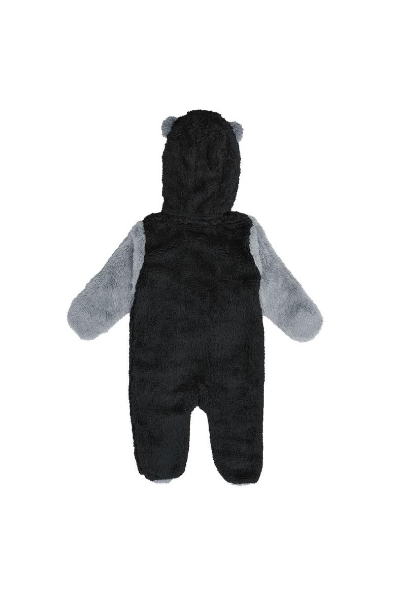 Infant & Newborn Outerstuff Black Los Angeles Kings Stay Napping Fleece Bunting Full-Zip Hooded Sleeper, Alternate, color, Black