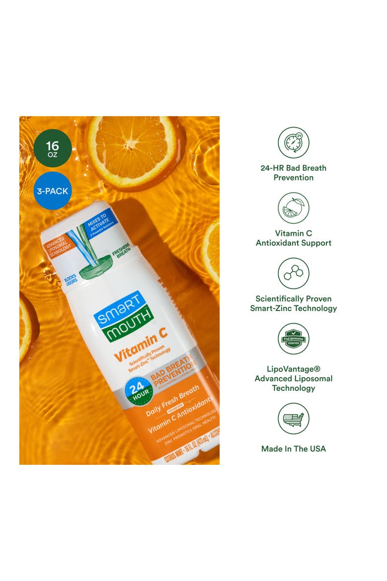 Advanced Liposomal Vitamin C Antioxidant Mouthwash 16 fl oz Each, 3-Pack, Alternate, color, Citrus Mint