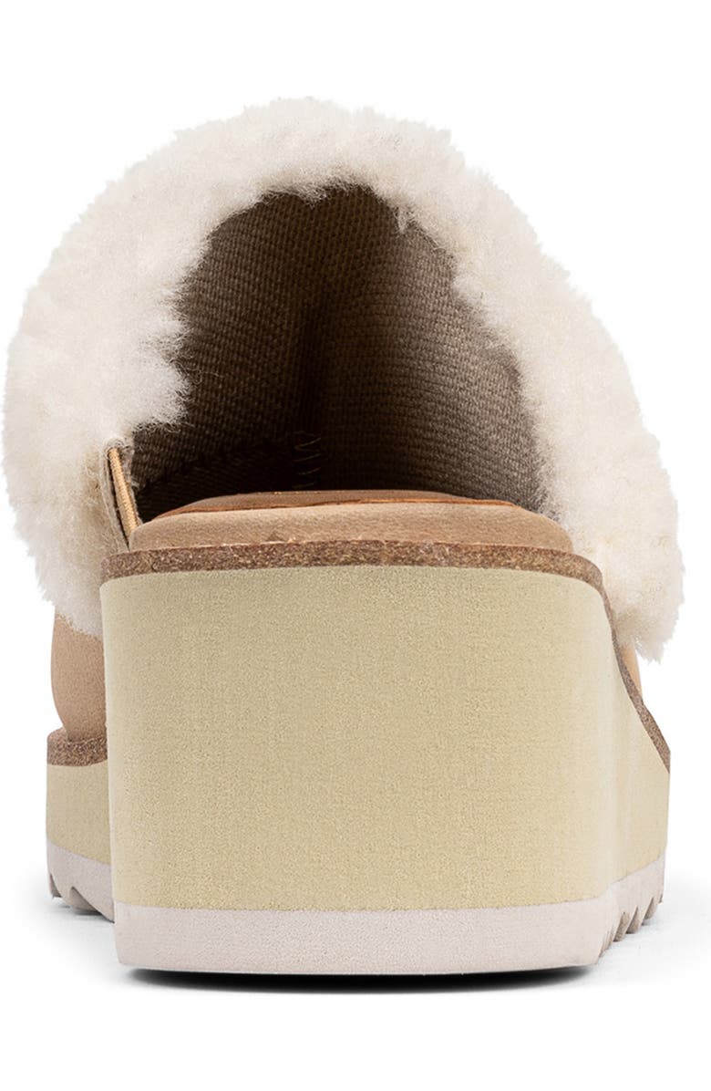 Donald Pliner Genuine Shearling Trim Wedge Mule, Alternate, color,