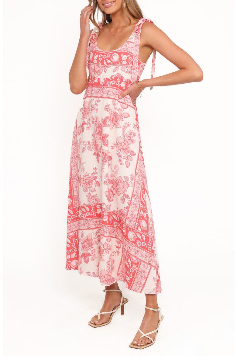 Valara Tie Shoulder Maxi Sundress, Alternate, color, ROSE TILE