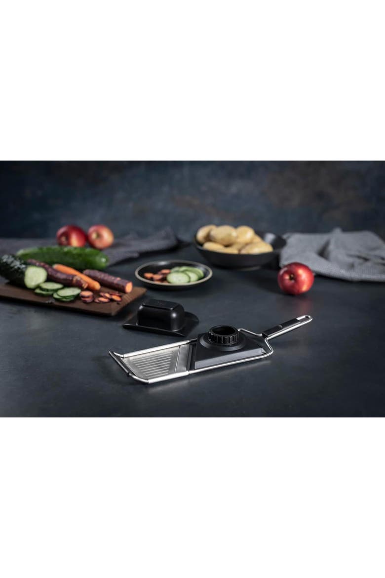 Essential Mandoline Slicer with Adjustable Stainless Steel Blade for Vegetables & Fruit, Alternate, color, Silver