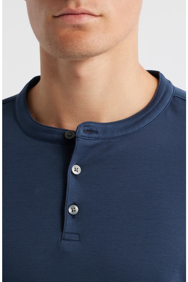 Georgia Solid Henley Shirt, Alternate, color, BLUE NIGHT