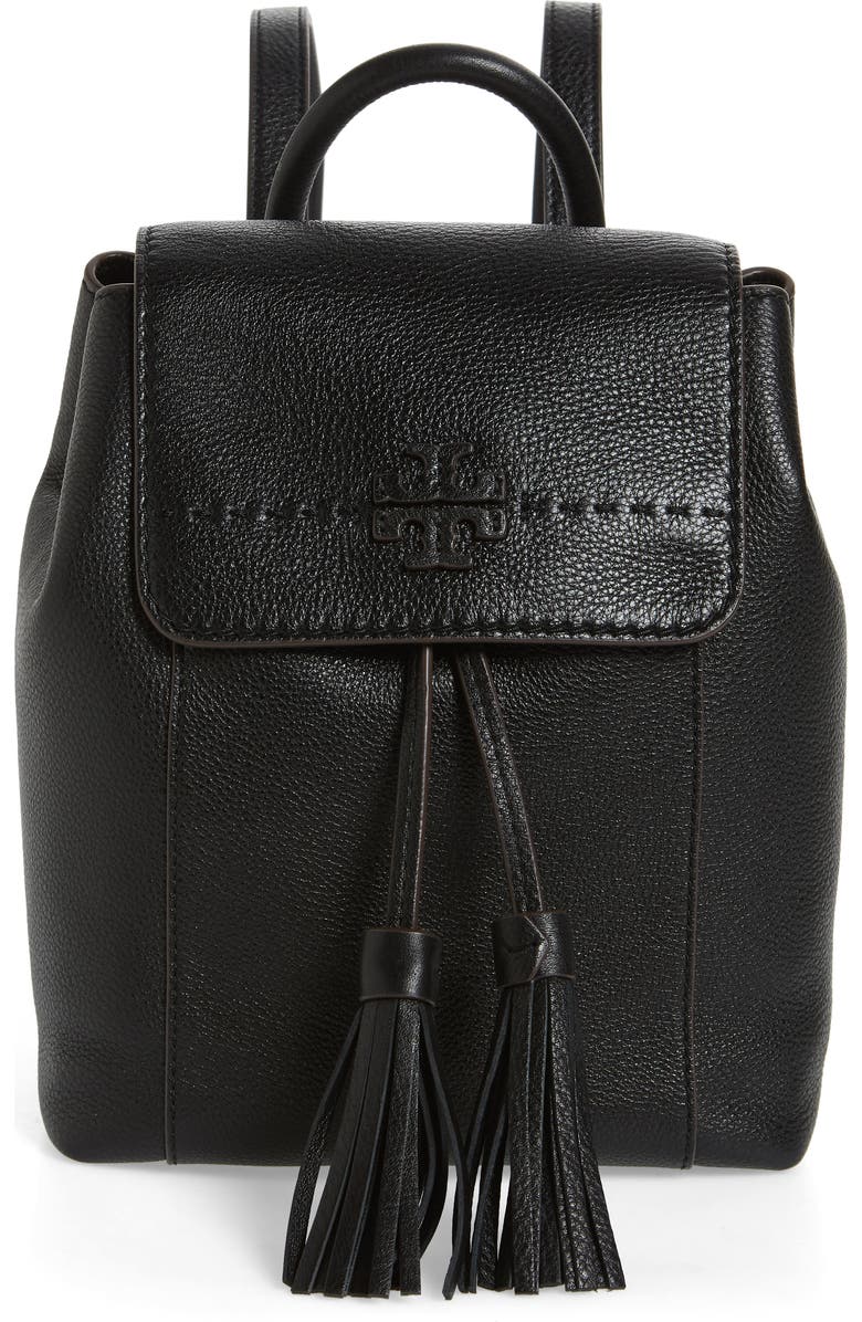 Tory Burch McGraw Leather Backpack, Main, color,