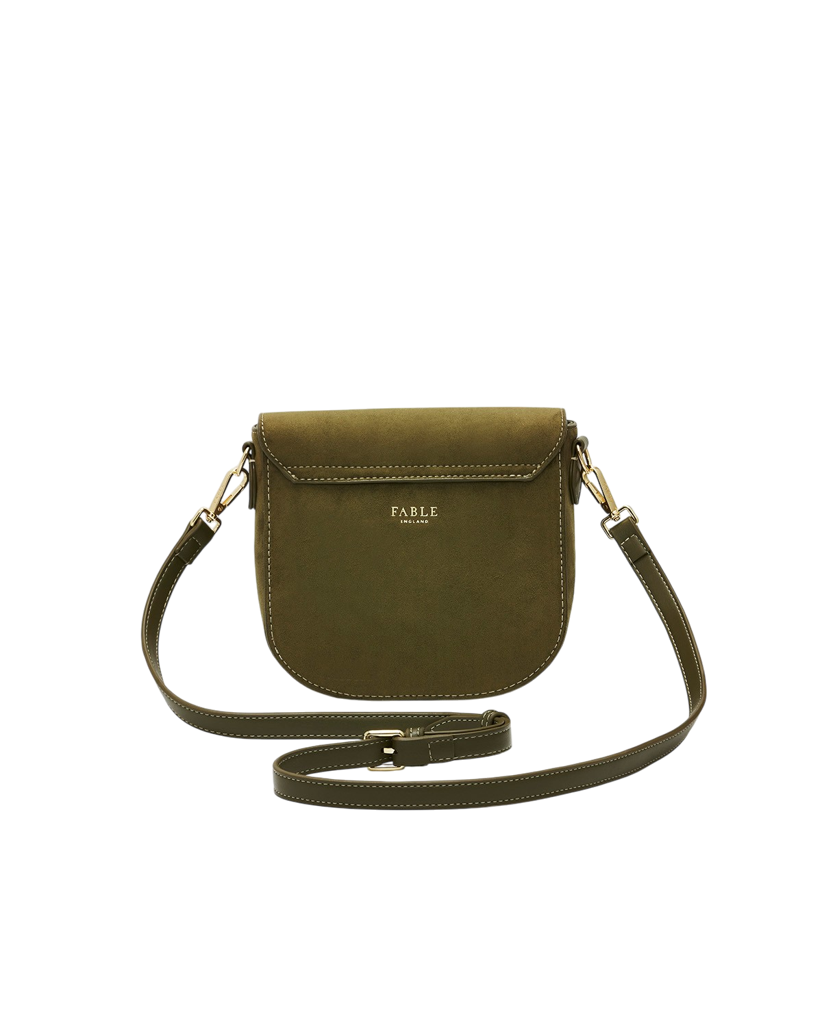 Beth Faux Suede Saddle Purse, Alternate, color, Khaki